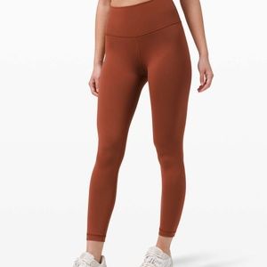 EUC Wunder Under Leggings 25 inch in Terracotta - Size 4